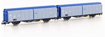 Hobbytrain N 2er Set Schiebewandwagen Hbbillns, PKP, Ep. VI (H24680)