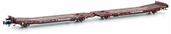 Hobbytrain N Doppelflachwagen TWA 800A Laadks, TWA/Motortransport, Ep. VI (H23783)