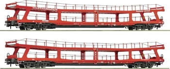 Roco H0 2er-Set Autotransportwagen der BahnTouristikExpress (77047)