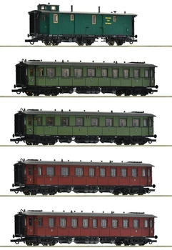 Roco H0 5-tlg. Set: Schnellzug, K.W.St.E., Ep. I (6200076)