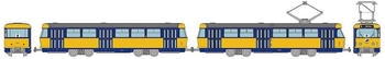 Tomytec N Tram-system Leipziger Straßenbahn Typ Tatra T4+B4 - Standmodell (977821)