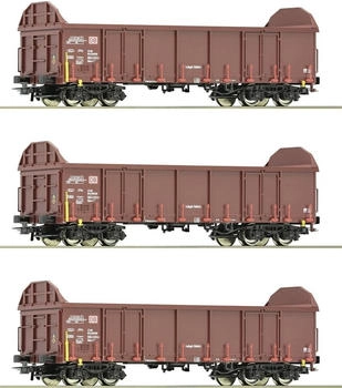 Roco H0 3er-Set Offene Güterwagen der DB AG (6600131)