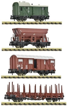 Fleischmann N 4er-Set: Güterwagen der DB (6660119)