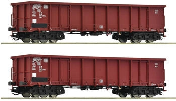 Roco 6680016 TT 2-tlg. Set: Offene Güterwagen Eanos, DB, Ep. IV