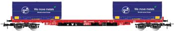 Rivarossi HR6558 Containerwagen Rglns mit Containern "Rheinkraft", DB AG, Ep. VI