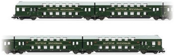 Arnold HN9523 TT Doppelstockzug mit Steuerabteil, 4-teilig, DR, Ep. III