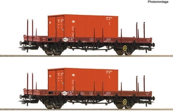 Roco Schwenkrungenwagen Ks 2 Stk. MAV Ep. IV H0 (6600076)