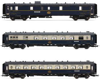 Rivarossi HR4391 H0 3-tlg. Zugset „Edelweiss Pullman Express“ Set #2 aus DD3, VPC Flèche d'Or + VP Étoile du Nord, CIWL, Ep. II