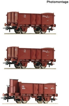 Roco Offene Güterwagen L H0, Ep. II-III 3 Stk. (6600088)