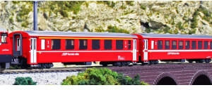 Kato 10-1414 N 4er Set Personenwagen EW I Set B RhB Ep. V-VI