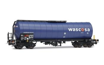 Rivarossi WASCOSA, 4-achsiger Kesselwagen, Blaue Lackierung, Ep; vI, Blau