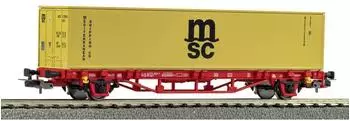 Piko 27726 H0 Containertragwagen mit 1x40' Container MSC, NS, Ep. V