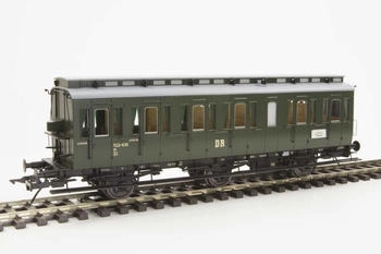 Lenz 41173-01 SPUR 0 Preußischer Abteilwagen 2. Klasse Bauart C3 Pr 11 ohne Bremserhaus, DR, Ep. III