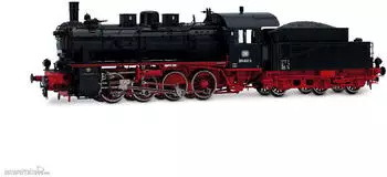 Rivarossi HR2892S H0 Dampflokomotive mit Schlepptender 055 632-4 Sound DCC, DB, Ep. IV