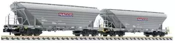 Liliput L260229 N 2-tlg. Set Getreidetransportwagen Uagpps NACCO Naccorail Ep. VI