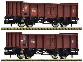 Fleischmann 6660138 N 2-tlg. Set: Offene Güterwagen Es DR Ep. IV