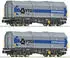 Fleischmann 6660080 N 2-tlg. Set: Teleskophaubenwagen Shis DB / VTG Ep. IV