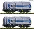 Fleischmann 6660080 N 2-tlg. Set: Teleskophaubenwagen Shis DB / VTG Ep. IV