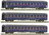 Fleischmann 6260084 N 3-tlg. Set: Eurofima-Wagen „Nightjet“ Bmz ÖBB Ep. VI