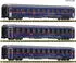Fleischmann 6260084 N 3-tlg. Set: Eurofima-Wagen „Nightjet“ Bmz ÖBB Ep. VI