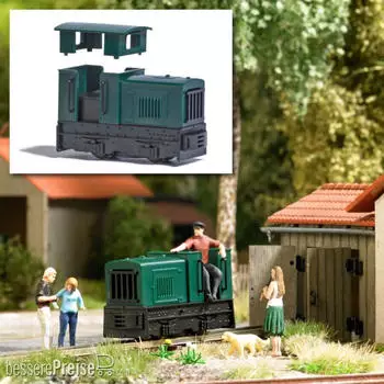 Busch Model 12400 Standmodell Diesellok Gmeinder 15/18 1:87 Spur H0f