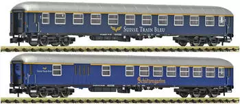 Fleischmann 6260083 N 2-tlg. Set 2: Schnellzugwagen Suisse Train Bleu Ep. VI