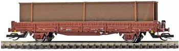 Busch Model 31520 Flachwagen mit Rungen Ks [3300] + Stahlträger Spur TT