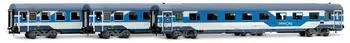 Rivarossi HR4407 H0 3-tlg. Set aus 1 x Gran Confort-Wagen + 2 x Z1 Intercity FS Ep. VI