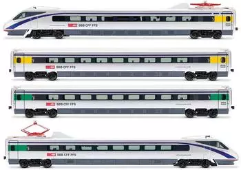 Rivarossi HR2964 H0 4-tlg. Grundset Hochgeschwindigkeitszug Reihe ETR 470 SBB Ep. V