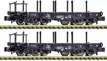 Fleischmann 6660147 N 2-tlg. Set: Schwerlastwagen Rlmmp DR Ep. IV
