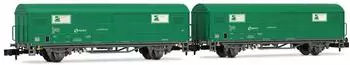 Arnold 2er-Set JPD-Wagen TEM-grüne Lackierung Ep. V RENFE (HN6703)