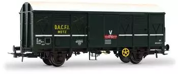 Jouef G4 „D.A.C.F.I." Metz 2-achs. Gedeckter Güterwagen grün Ep. V (HJ6290)