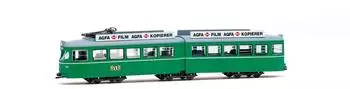 Arnold Duewag-Straßenbahn Basel, grün mit Werbung, Ep. IV-V, DCC Sound (HN2692S)