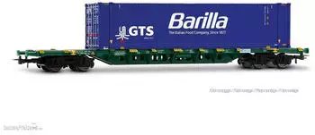 Rivarossi Sgnss 4-achs. Containerwagen 45'-Cont GTS Barilla Mercitalia Intermodal H0 (HR6706)