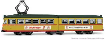 Arnold Straßenbahn Duewag GT6 „VBK Karlsruhe - Moninger-Bier" Ep. IV DCC-Sound (HN2615S)