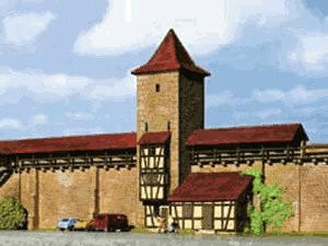 Kibri Wehrturm mit Mauer Rotheburg o.d. Tauber (7108)