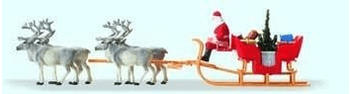 Preiser Weihnachtsschlitten mit vier Rentier (30399)