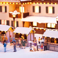 NOCH 65610, NOCH 65610 H0 Kombi-Set "Auf dem Weihnachtsmarkt"