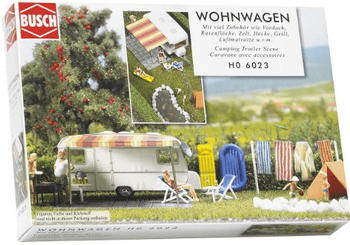 Busch Model Busch Wohnwagen mit Zubehör (6023)