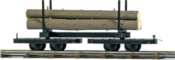 Busch Model Busch Drehgestell-Rungenwagen mit Baumstämmen (12222)