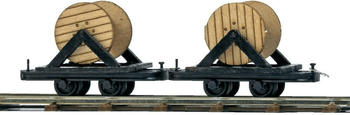 Busch Model Busch Zwei Wagen mit Kabelrollen (12208)