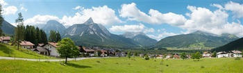 Vollmer Hintergrundkulisse Alpenvorland, vierteilig (46106)