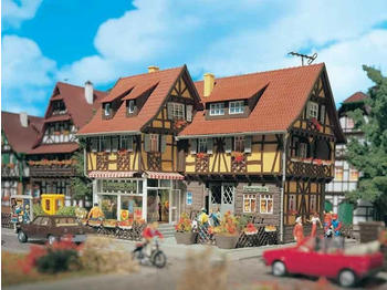 Vollmer Blumengeschäft mit Inneneinrichtung und Beleuchtung, Funktionsbausatz (43692)