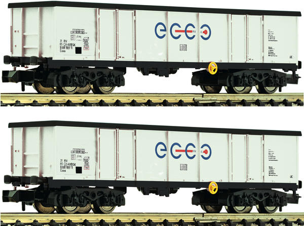 Fleischmann 841014 2-tlg. Set: Offene Güterwagen, Ecco Rail