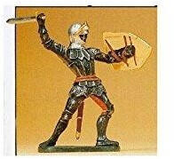 Preiser Elastolin Sammlerfiguren Ritter kämpfend, mit Schwert (52000)