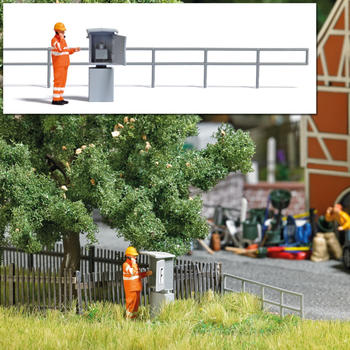 Busch Modellbahnzubehör - Action-Set: Signalfernsprecher DB (7847)