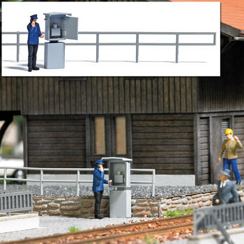 Busch Modellbahnzubehör - Action-Set: Signalfernsprecher DR (7848)