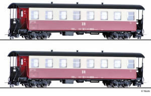 Tillig Personenwagenset der DR, bestehend aus zwei Personenwagen KB4ip (03981)