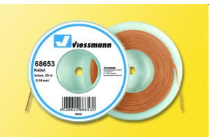 Viessmann Kabel auf Abrollspule, 0,14 mm², braun, 25 m (68653)