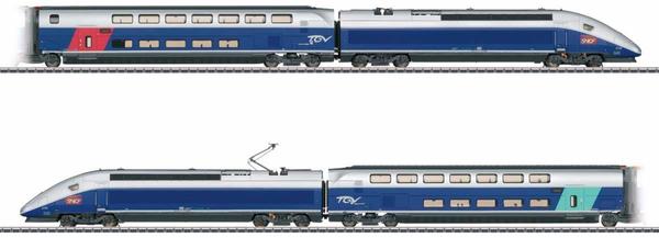 Märklin Modelleisenbahn Hochgeschwindigkeitszug TGV Euroduplex (37793)